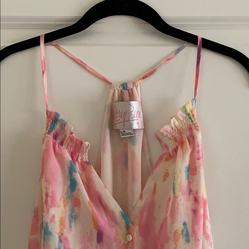 Rory Beca Racerback Button Down Tank - Picture 3 of 3